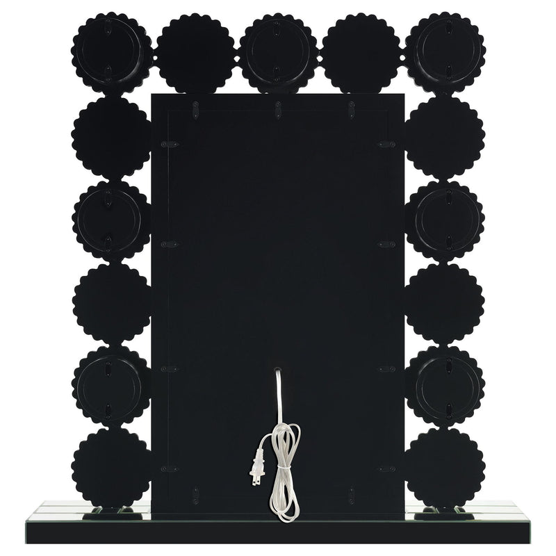 Aghes Vanity Mirror with Lighting Silver