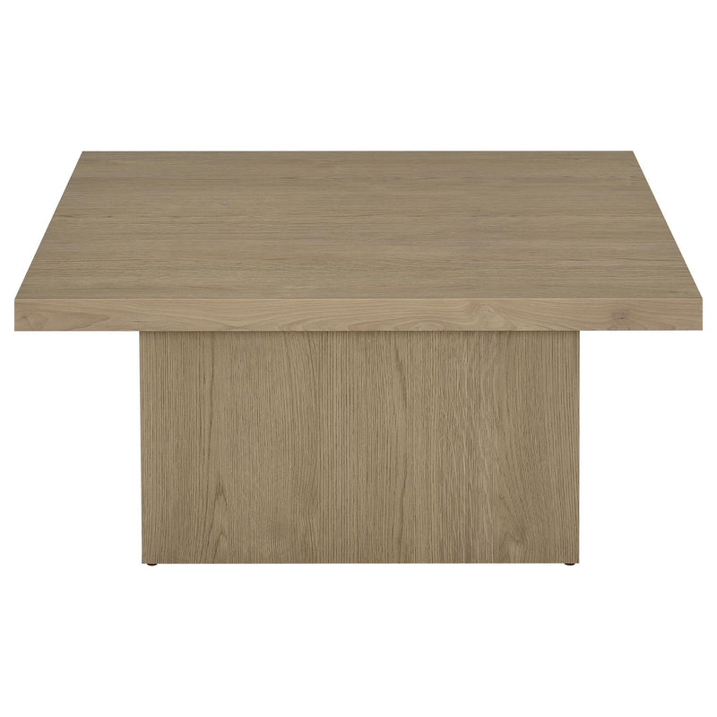 Devar 2-piece Square Cocktail Coffee End Table Set Latte