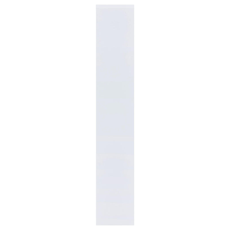 Theo 71-inch 6-shelf Bookshelf White