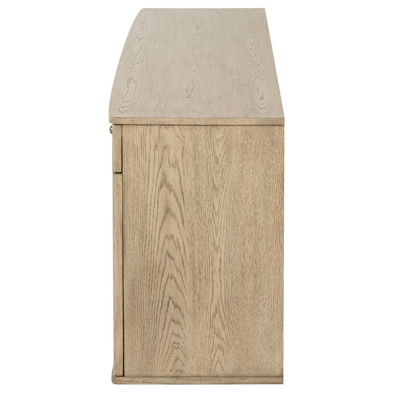 Kailani 4-door Cane Sideboard Buffet Cabinet Beige Oak