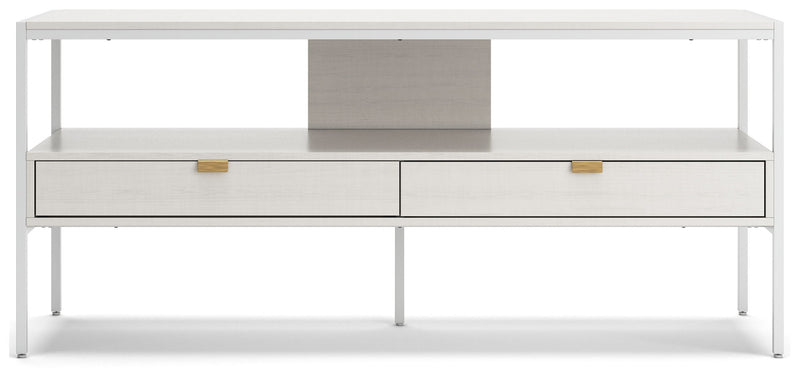 Deznee - Large TV Stand - White
