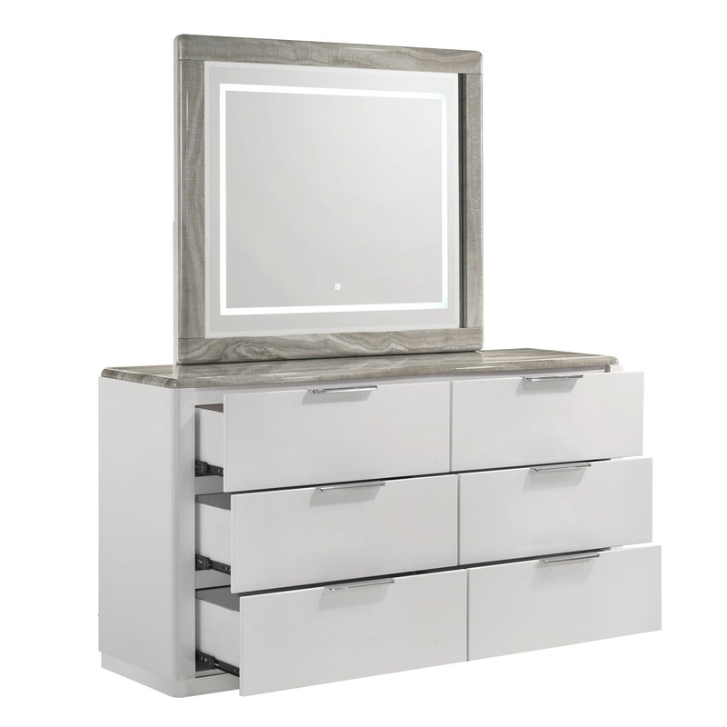 Jazz - 6 Drawer Dresser (Mirror Not Included) - White