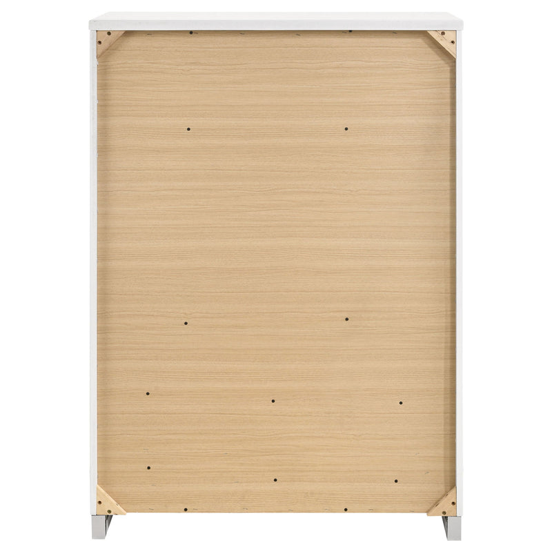 Dulcey - 5 Drawer Bedroom Chest - White