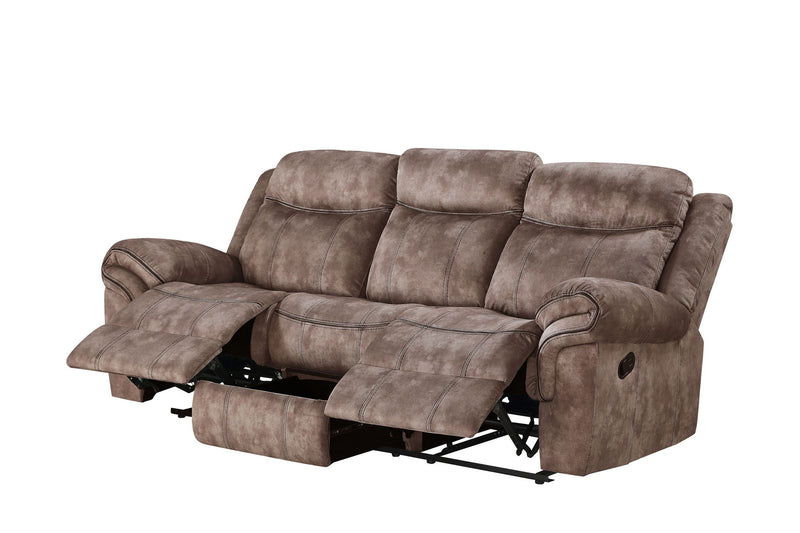 Zubaida - Two Tone Recliner Sofa With USB Port Drop Down Table