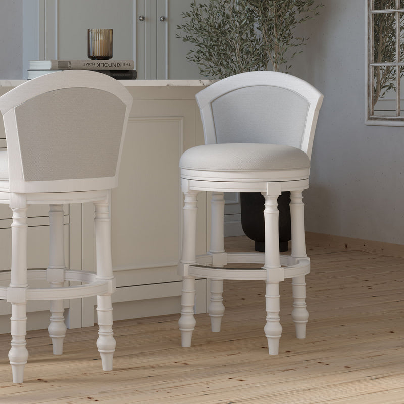 Barrel Back Stool With Swivel
