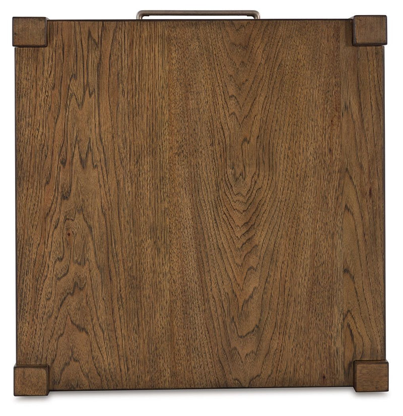 Cabalynn - Square End Table - Light Brown