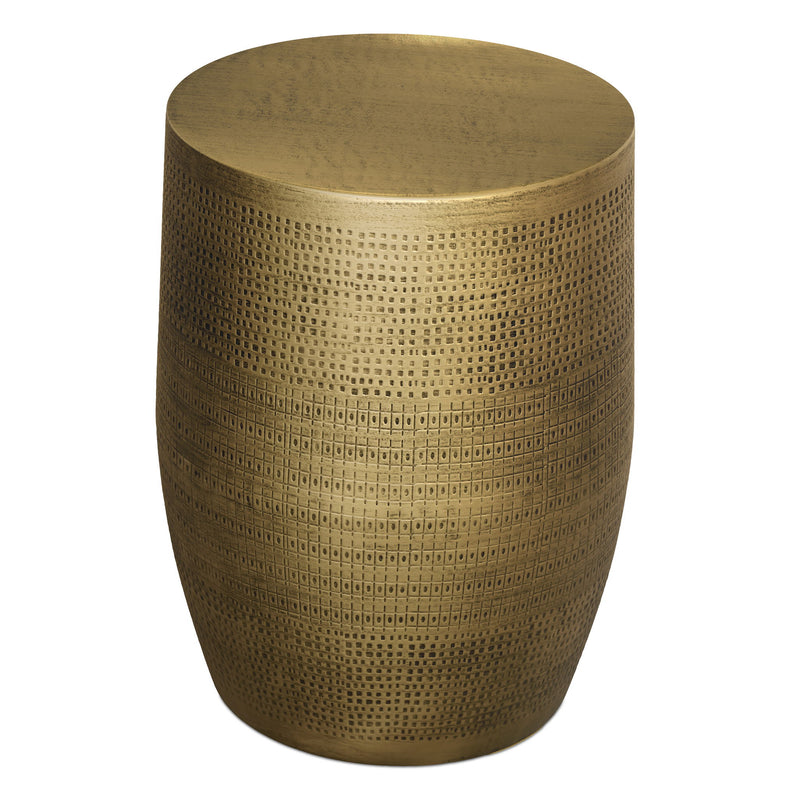 Johnsen - Morse Pattern Accent Table - Antique Brass