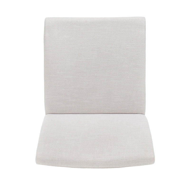 Contemporary Dining Chair (Set of 2) With Upholstered Legs - Light Beige
