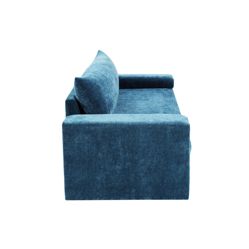 Upholstered 3 Seater Sofa With Wide Armrests