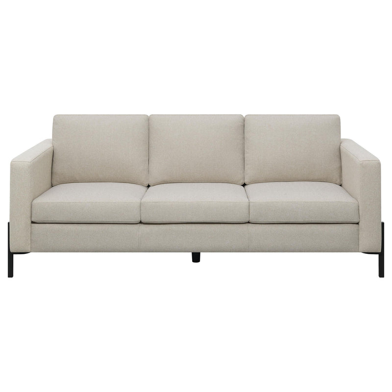 Tilly Upholstered Track Arm Sofa Oatmeal