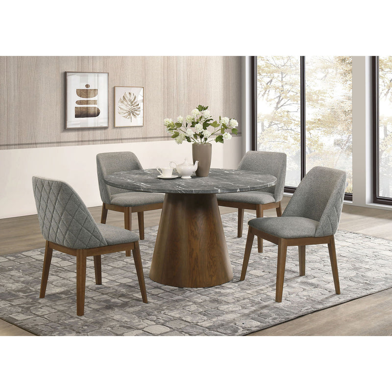 Hutchins - Dining Side Chair (Set of 2) - Gray / Brown