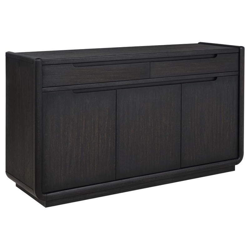 Leandro - 2-Drawer Dining Sideboard Server - Burnished Black