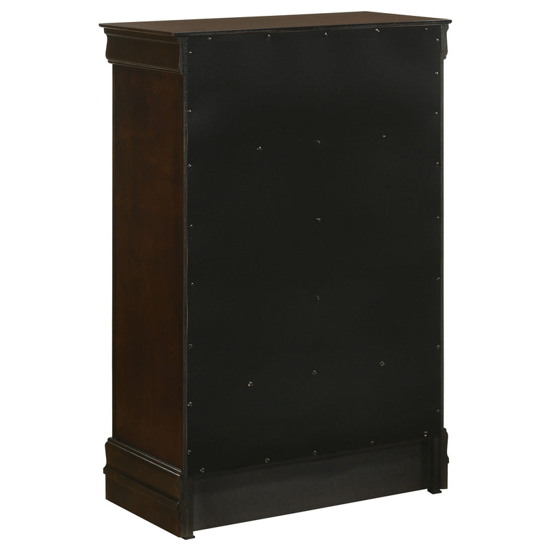 Louis Philippe 5-piece Eastern King Bedroom Set Cappuccino