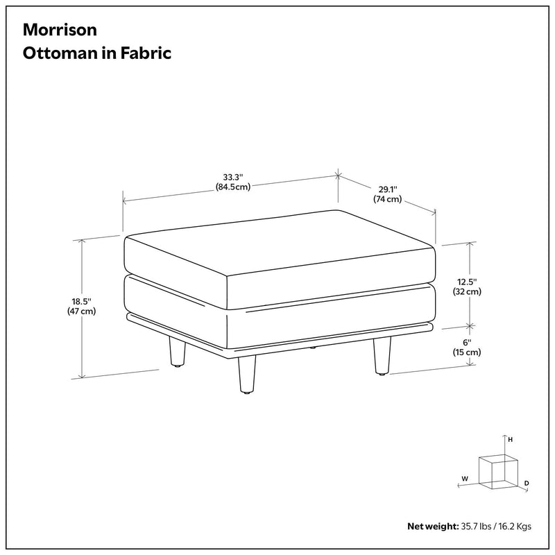 Morrison - Handcrafted Ottoman