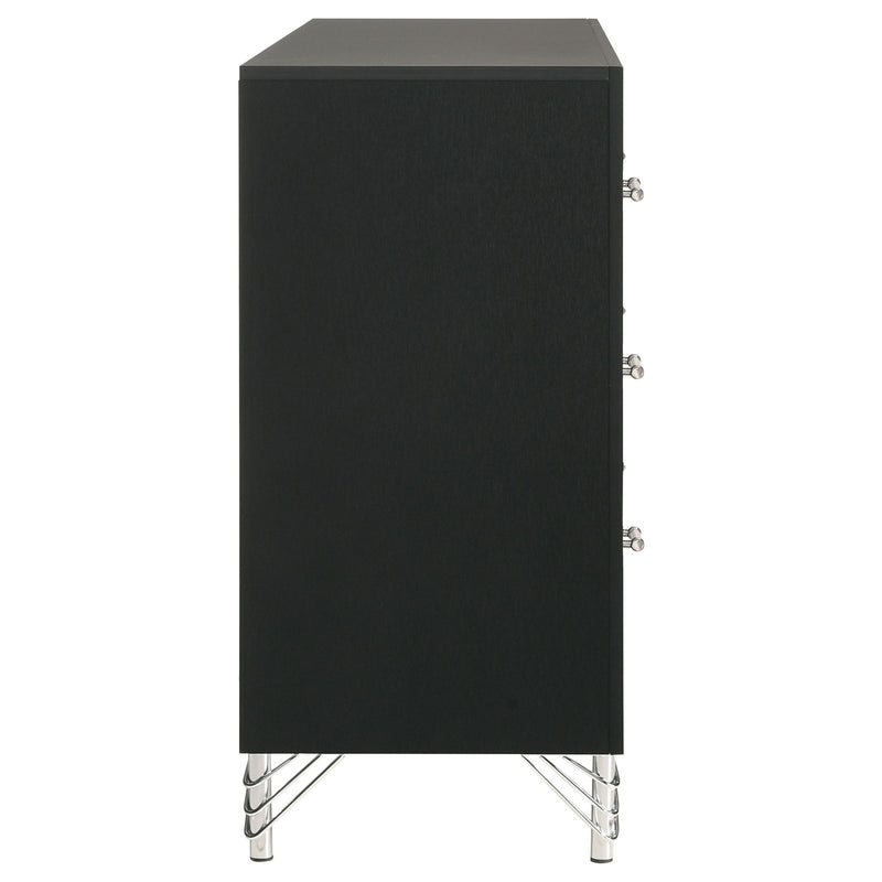Malcolm - 6 Drawer Dresser Cabinet - Black