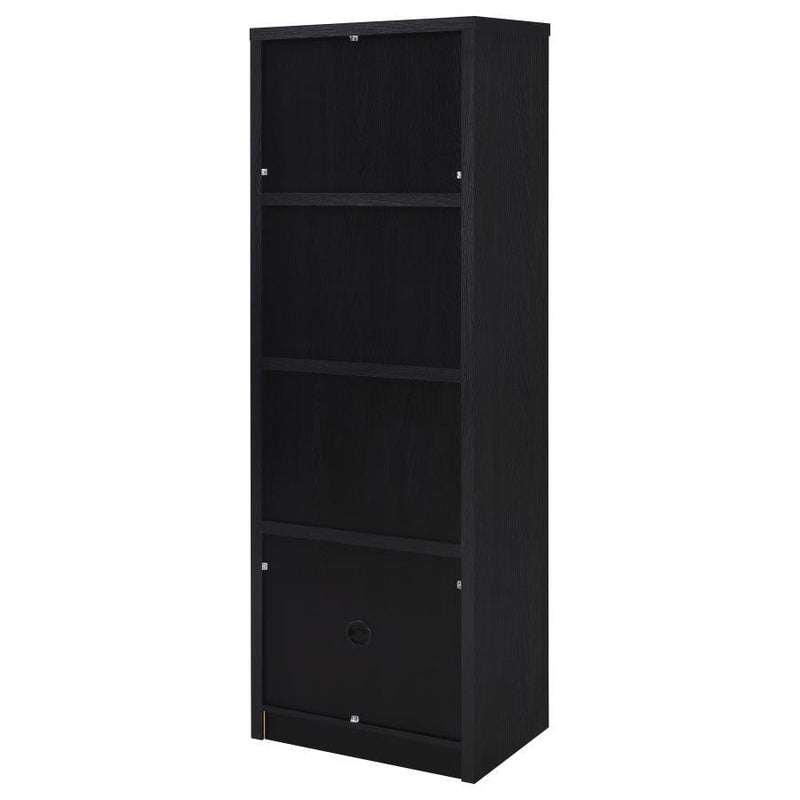 Winfield - 3-Sheld Media Tower Entertainment Pier - Black