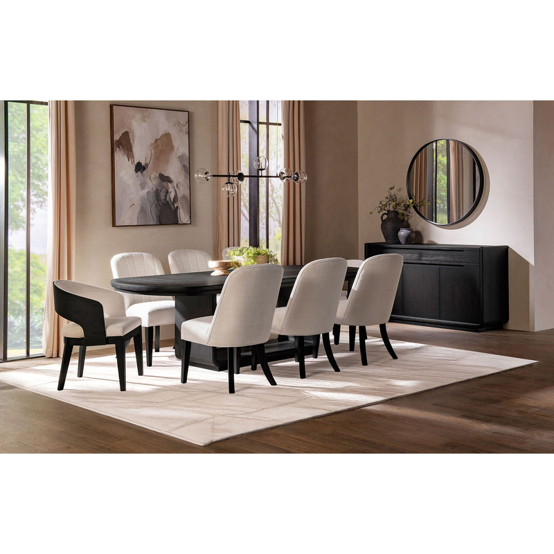 Bangor - Extension Dining Table With Pedestal Base - Black