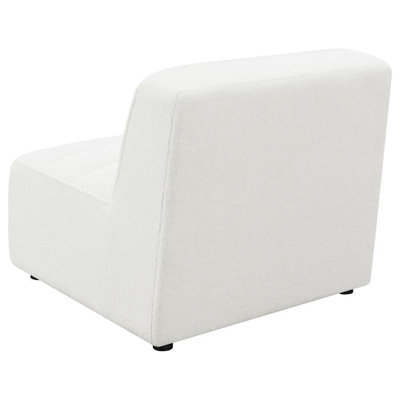 Sunny - Upholstered Armless Chair Natural - Ivory