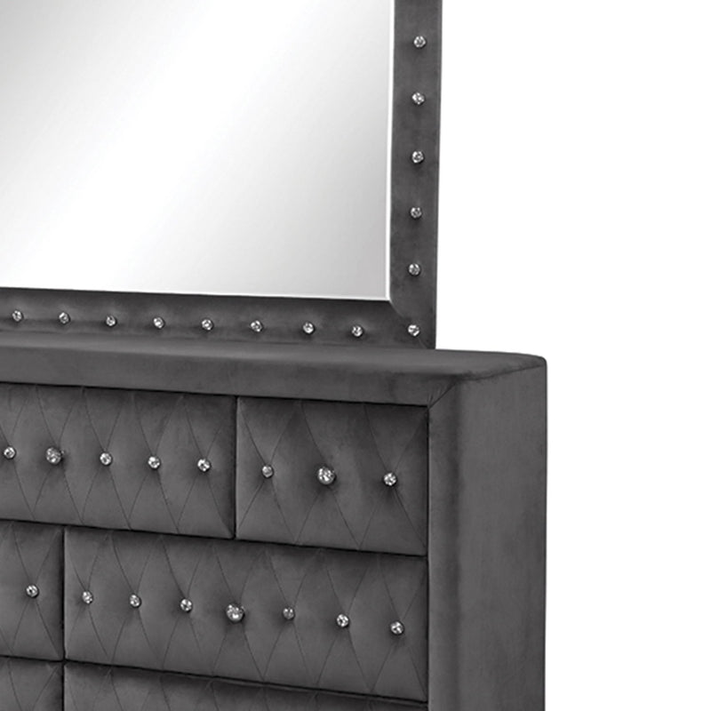 Sophia - Tufted Upholstery Mirror