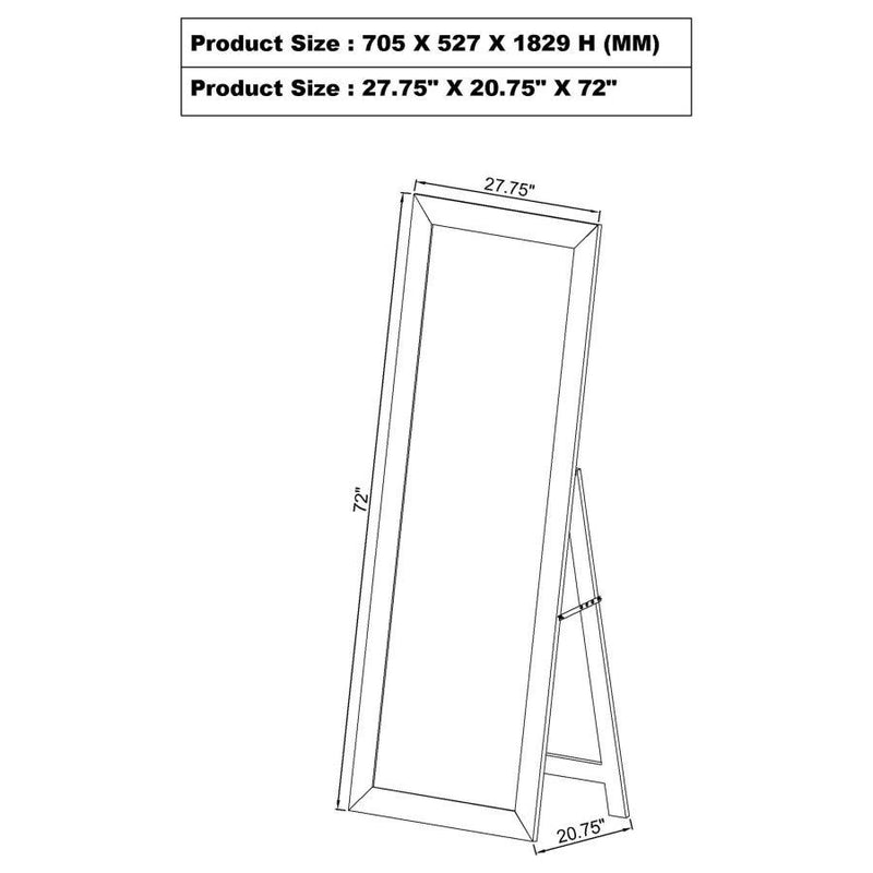 Cadence - Tempered Glass Full Length Mirror