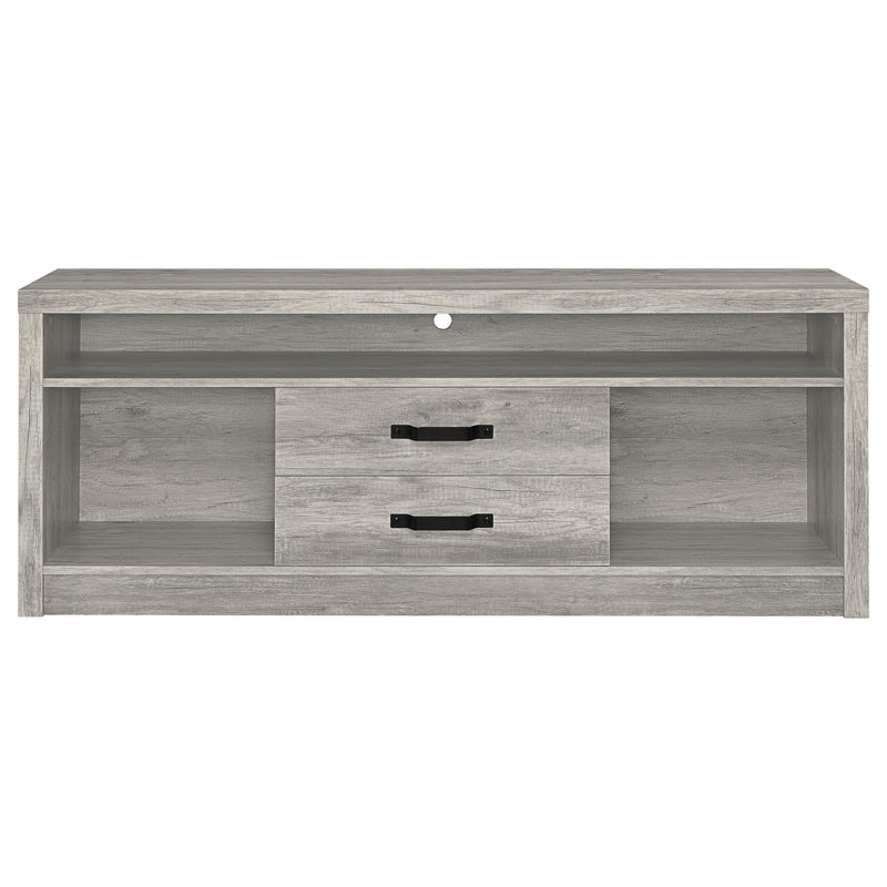 Bergeron - 2 Drawer TV Stand - Driftwood