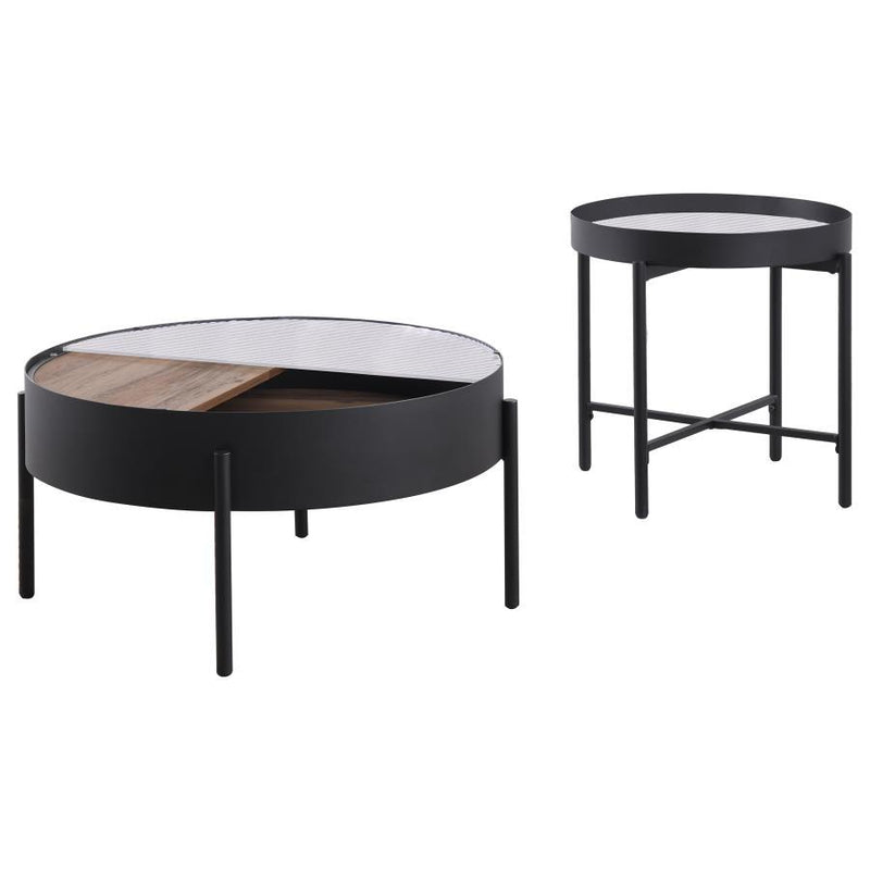Ozella - Round Coffee Table Set