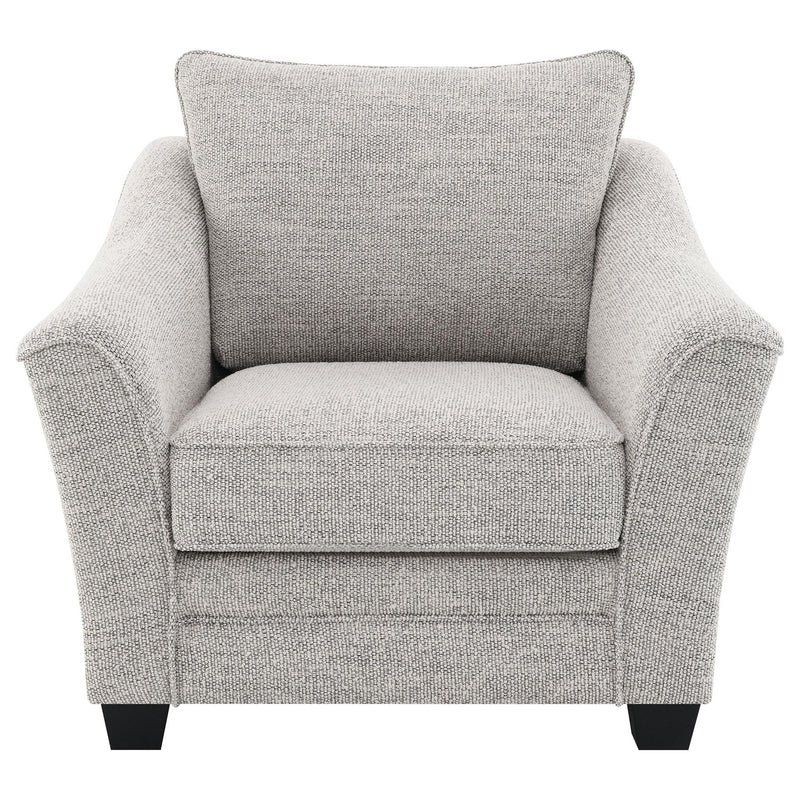 Tomkins 3-piece Boucle Upholstered Sofa Set Light Grey