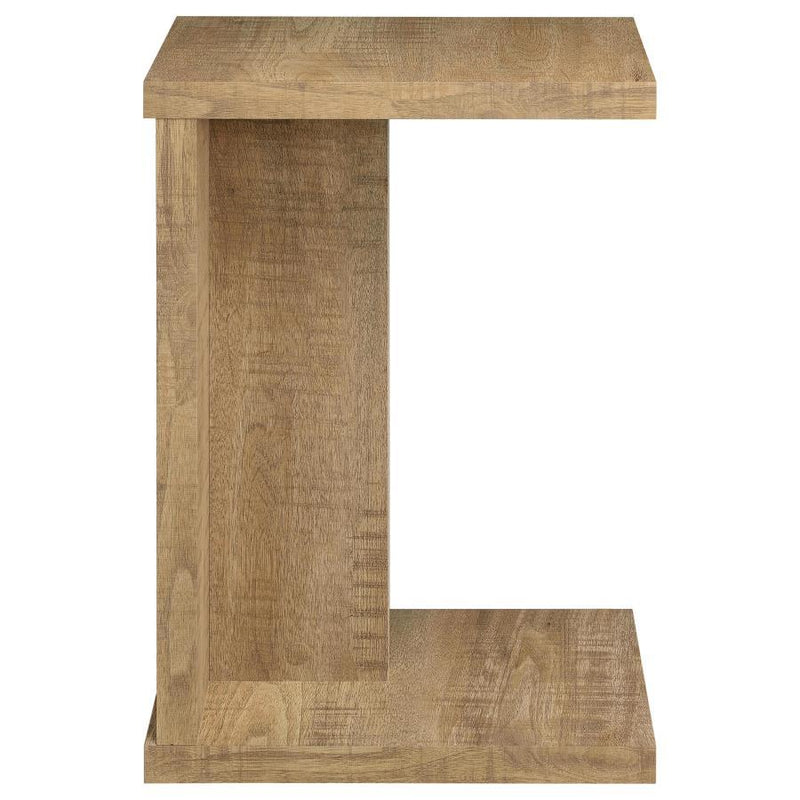 Clower - Engineered Wood C-Shaped Sofa Side Table