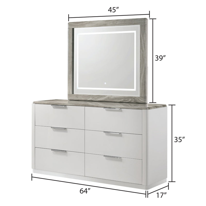 Jazz - Bedroom Set With LED Upholstered Headboard