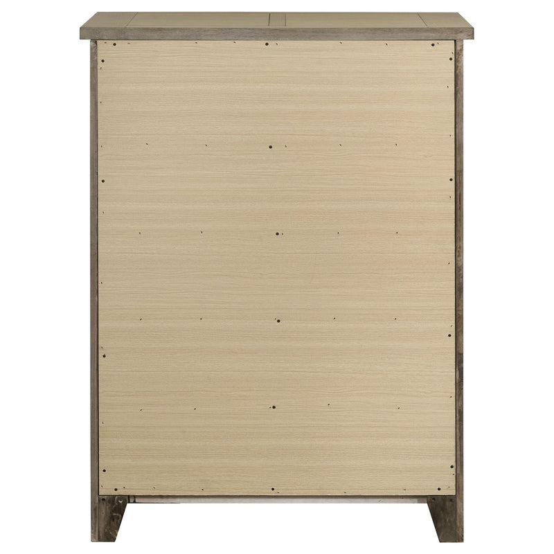 Hazlewood 5-drawer Bedroom Chest of Drawers Vineyard Oak