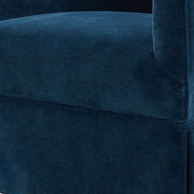 Elm - Skirted Swivel Chair