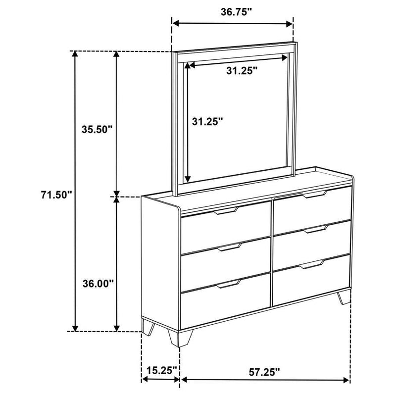 Henderson - 6-Drawer Bedroom Dresser Cabinet