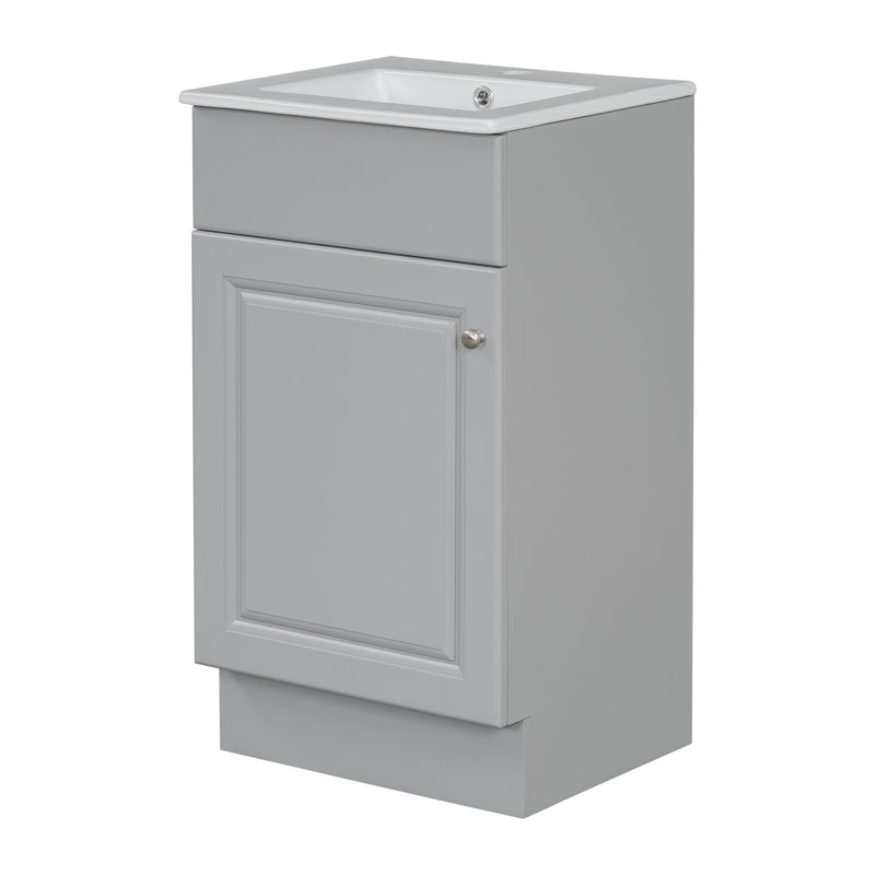 Bathroom Vanity With Sink, Cabinet With Adjustable Shelf