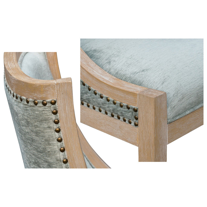 Upholstered Dining Chair With Nailhead Trim