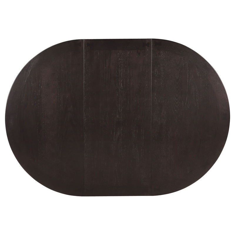 Illkirch - Oval Extension Leaf Dining Table With Expandable Surface - Espresso