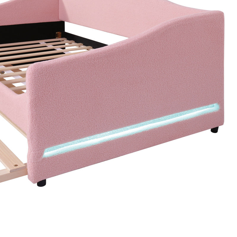 Design Upholstered Daybed With Light And Trundle