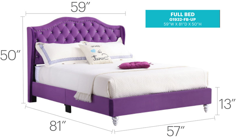 Upholstered Bed Transitional