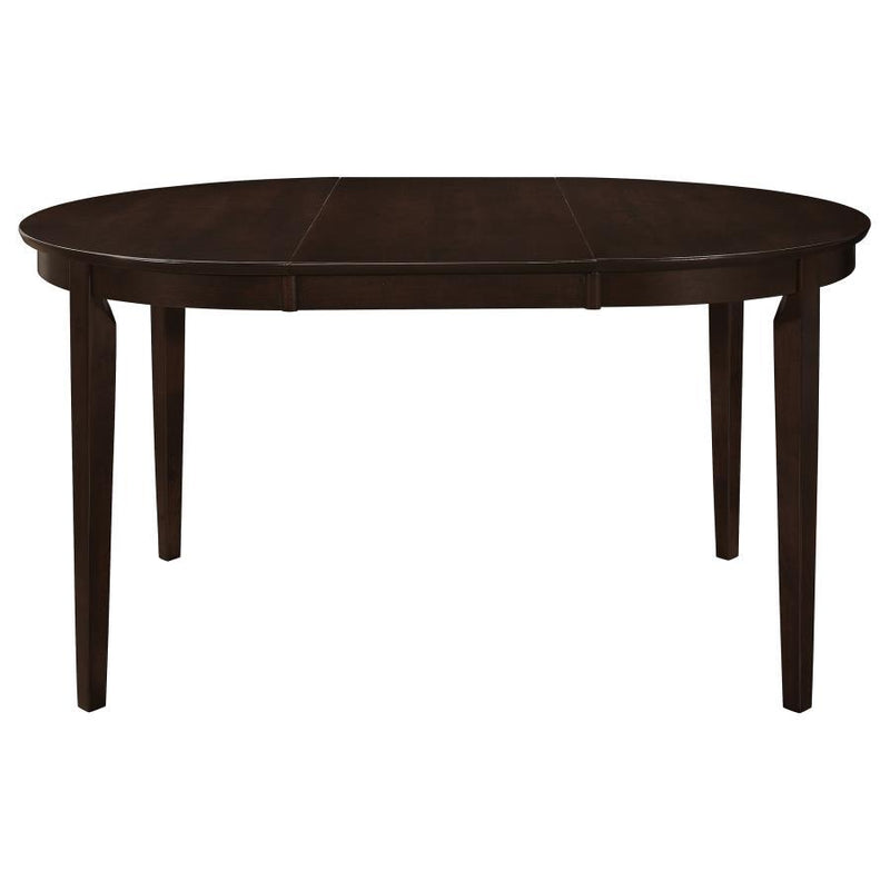 Gabriel - Oval Extension Leaf Dining Table - Cappuccino