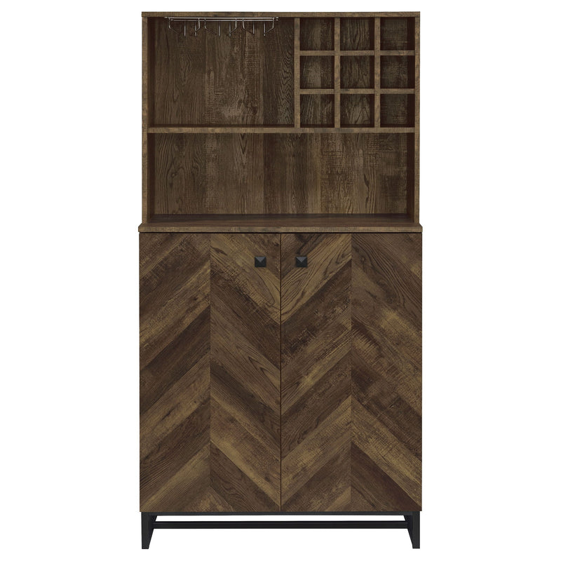 Harlie - 2 Door Wine Cabinet - Oak