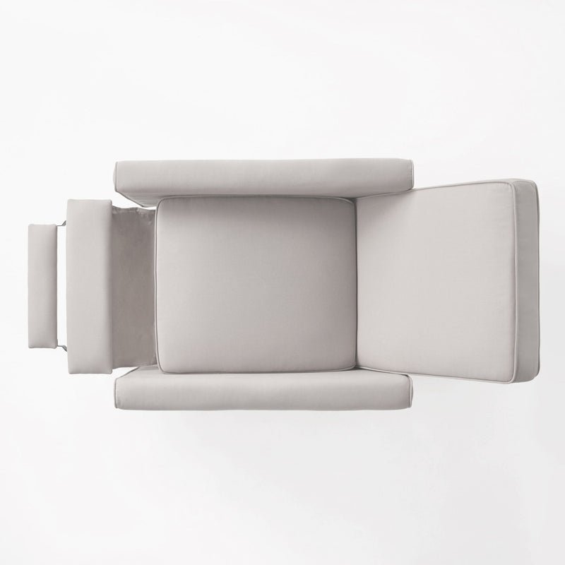 Upholstered Push Back Recliner Chair For Living Room