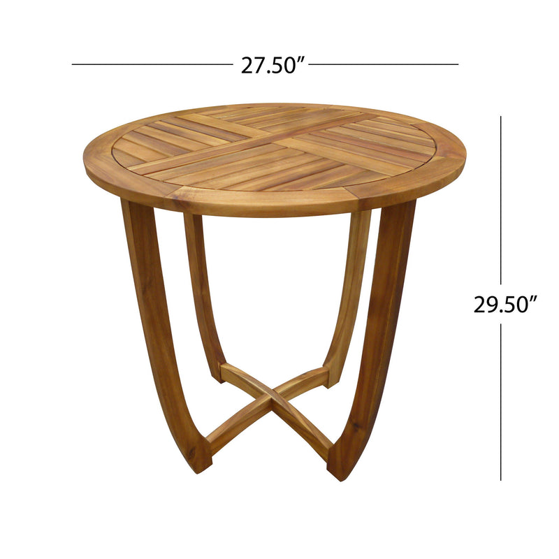 Outdoor Dining Set With Coffee Table And 2 Chairs - Teak