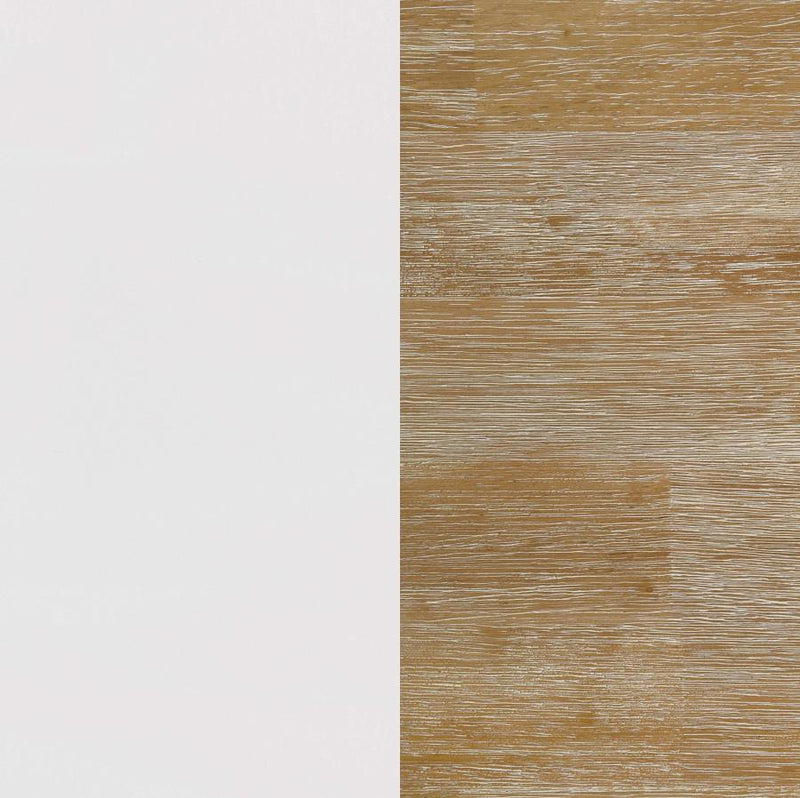 Hollis - 2 Door Wood TV Stand With Drawer - Brown And White