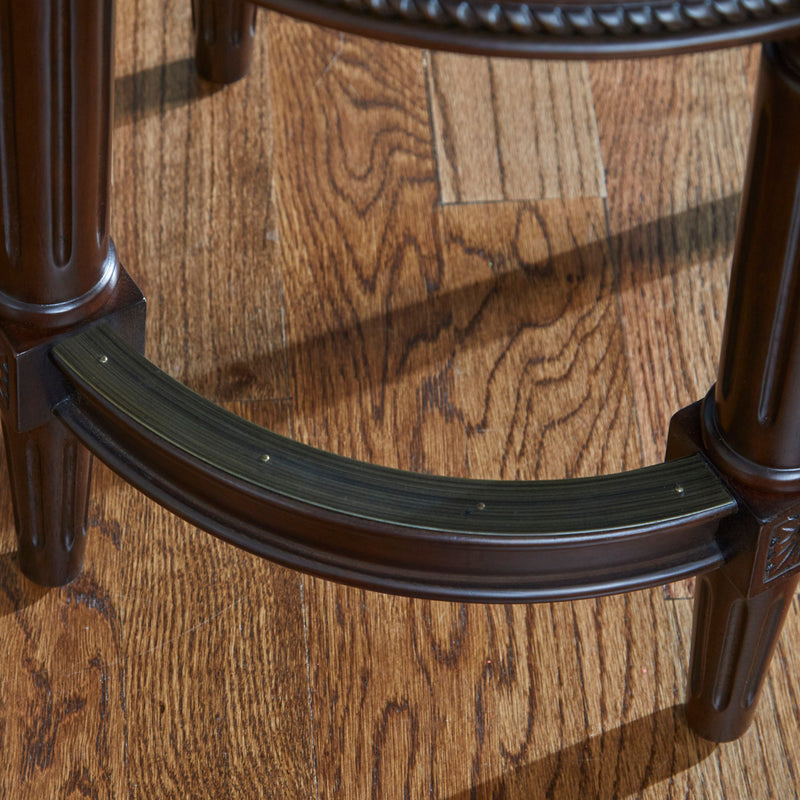 Rustic Elegance Backless Swivel Stool