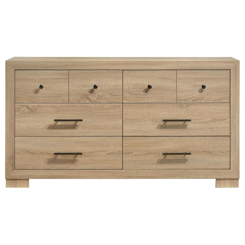 Arielle 6-drawer Bedroom Dresser Cabinet Light Oak