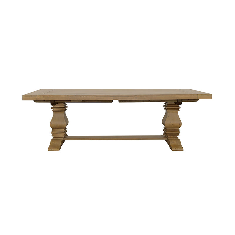 Allende - Extension Dining Table With Double Pedestal Base - Honey