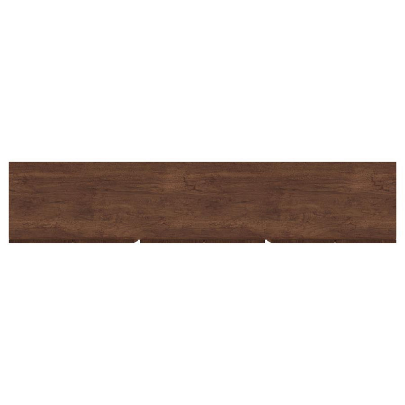 Trask - Wood TV Stand Media Console - Mango Brown