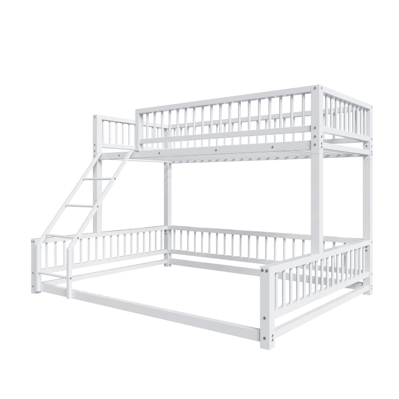 Bunk Bed With Ladder And Safety Guardrails