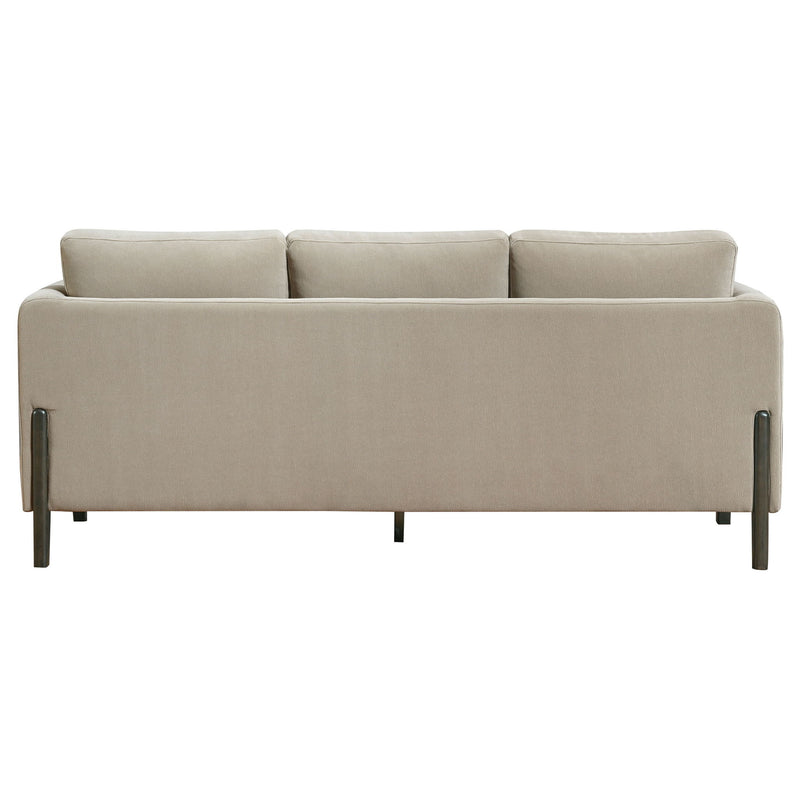 Fisher - Upholstered Panel Arm Sofa - Taupe