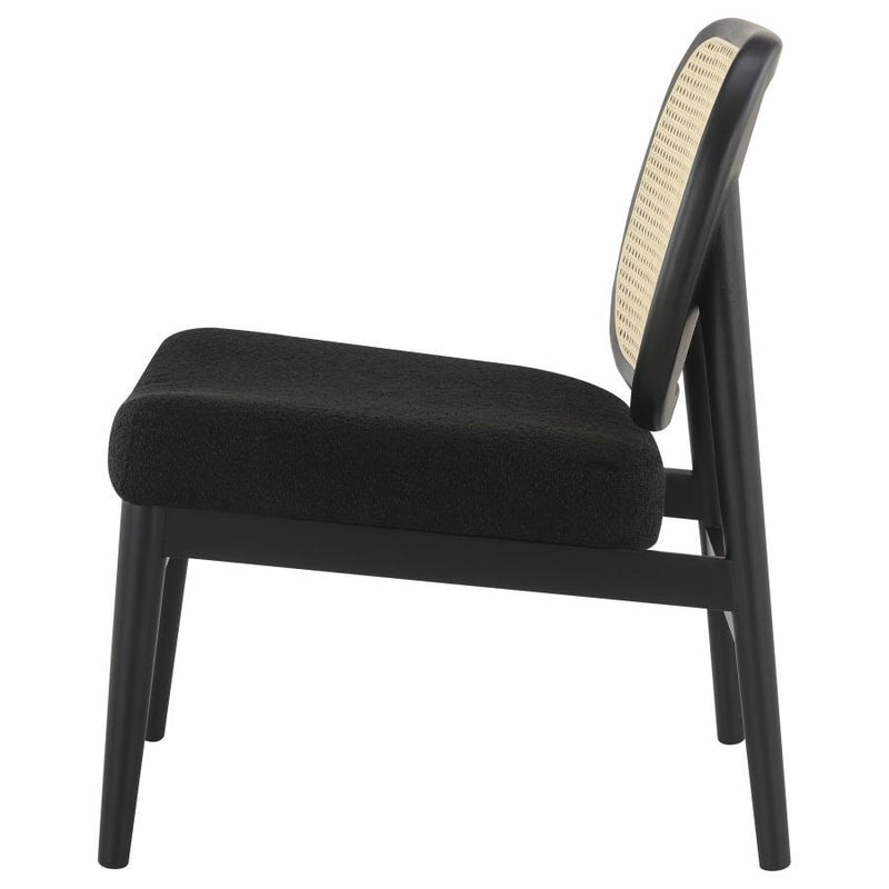 Rayo - Rattan Cane Back Accent Chair With Padded Seat