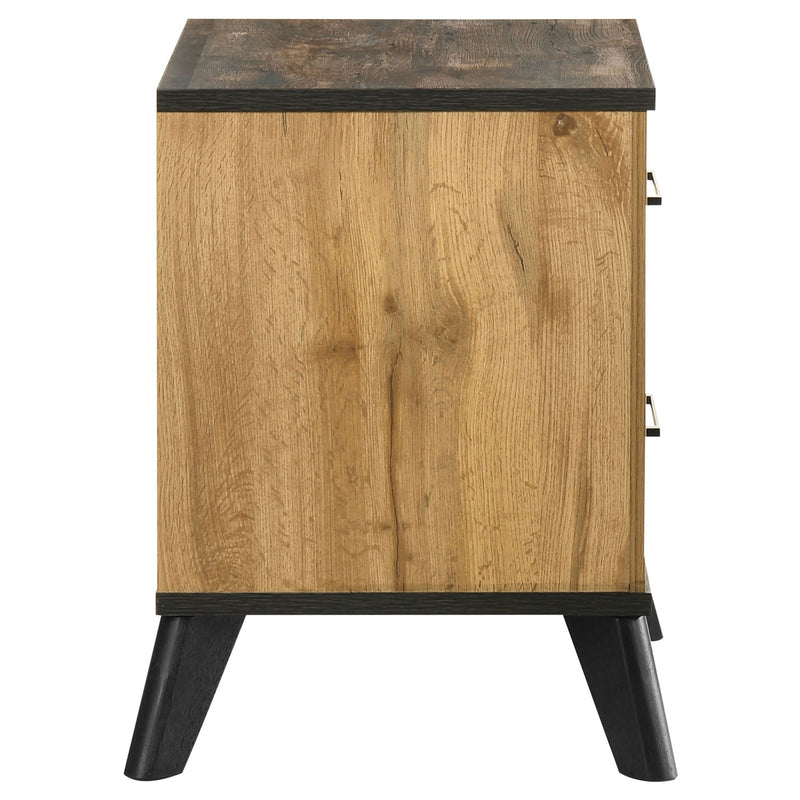 Georgina - 2 Drawer Nightstand - Natural Wood